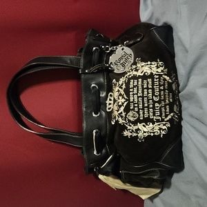 Juicy Couture brown velour tote